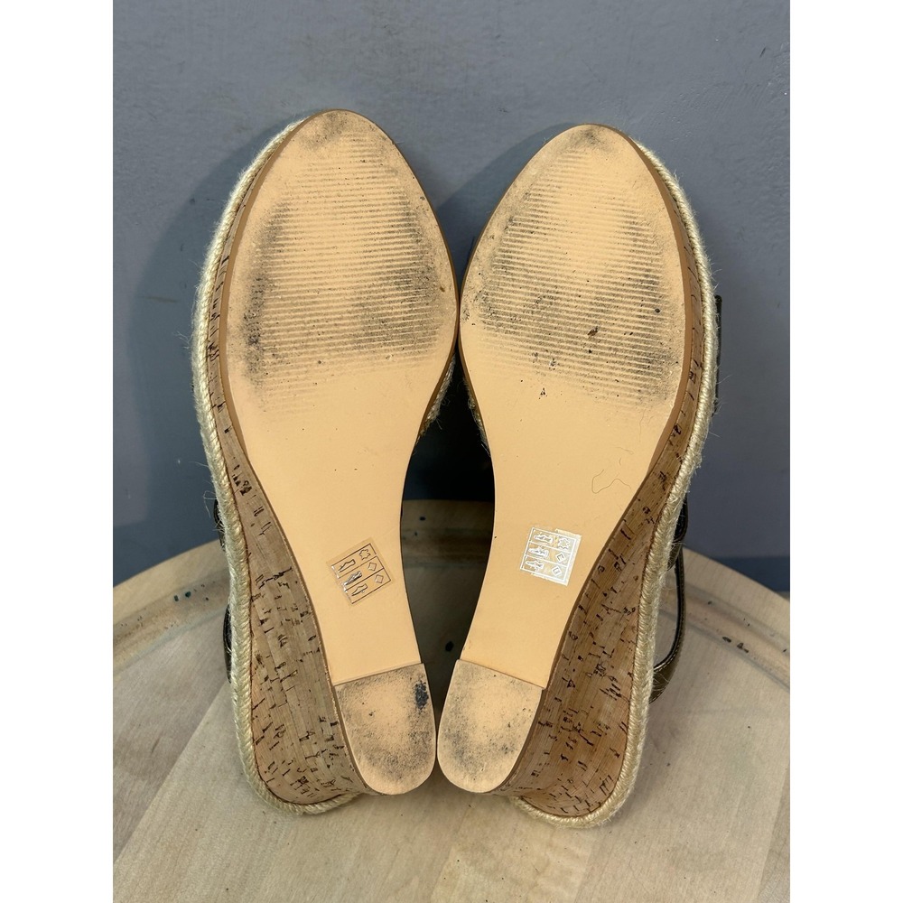 Moda Spana Wedge Sandals Womens Size 9M Espadrille Cork Heels Shoes - Picture 9 of 10